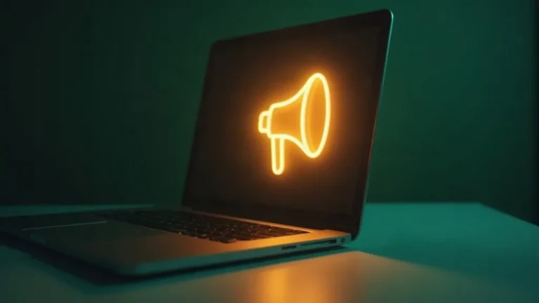 AI-advertenties: megaphone uit chat-interface
