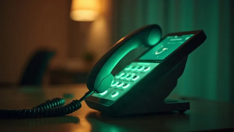 AI-telefonist kosten: telefoon met gloeiende golven