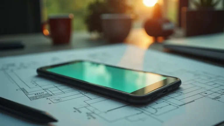 App laten ontwikkelen kosten: telefoonframe met wireframe-schetsen