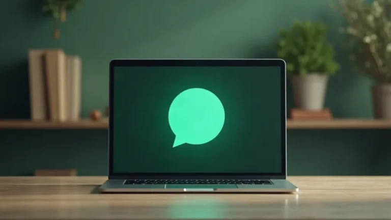 Chatbot website: tekstballon uit laptop
