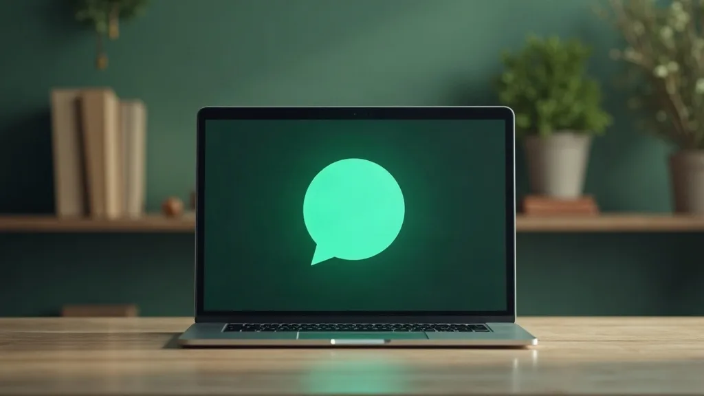Chatbot website: tekstballon uit laptop