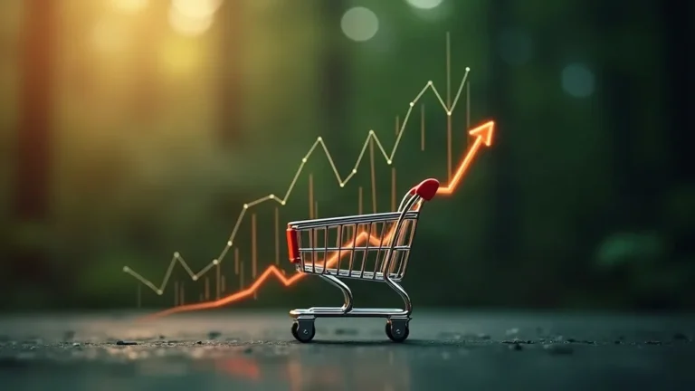 E-commerce strategie: winkelwagen met groei