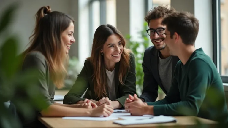 Employer branding: echt team in heldere werkplek