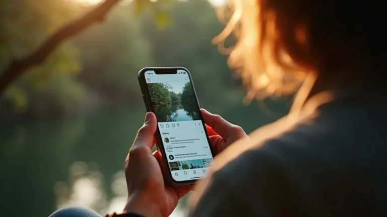 Facebook Ads kosten: social feed op telefoon