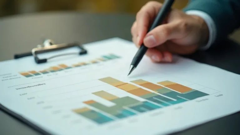 Google Ads benchmarks: staafdiagram-vergelijking op papier