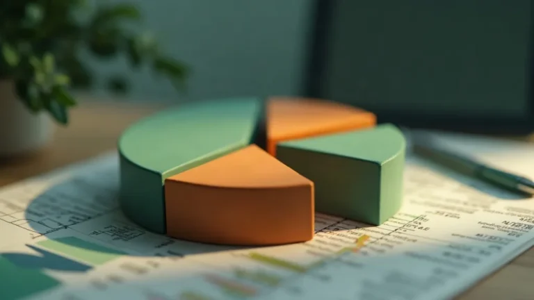 Impression share: taartdiagram als object op bureau