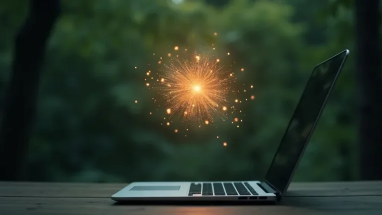 AI Overviews: neuraal netwerk boven laptop