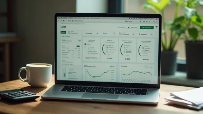 HubSpot kosten: CRM dashboard met calculator