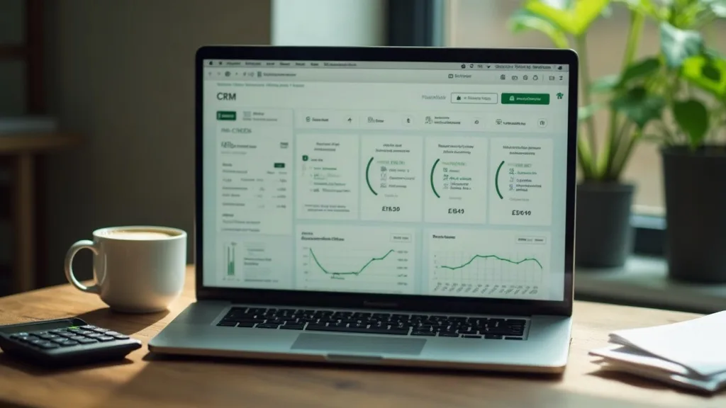 HubSpot kosten: CRM dashboard met calculator