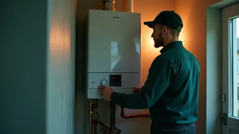 Leads installateurs: monteur werkt aan cv-ketel