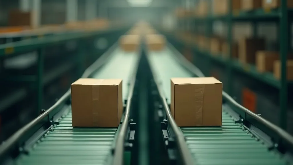 Productfeed-software vergeleken: twee lopende banden met producten