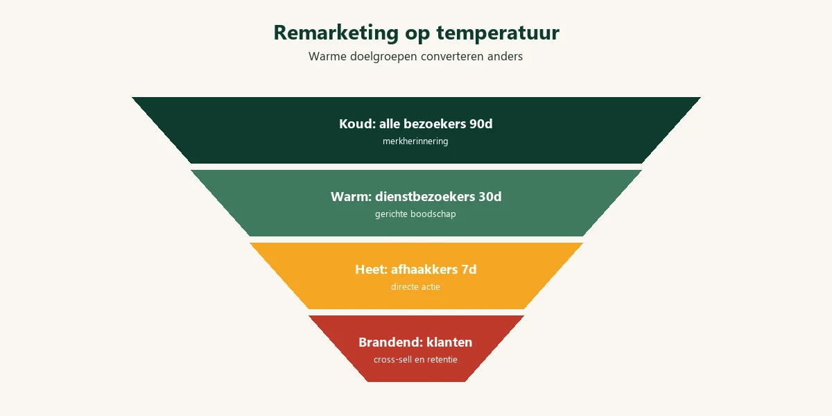 Diagram: remarketing temperatuur lagen