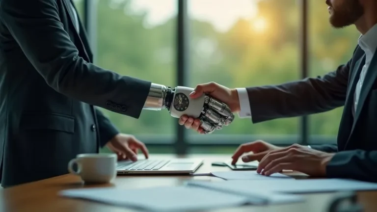 Sales automatisering: robotarm helpt verkoper