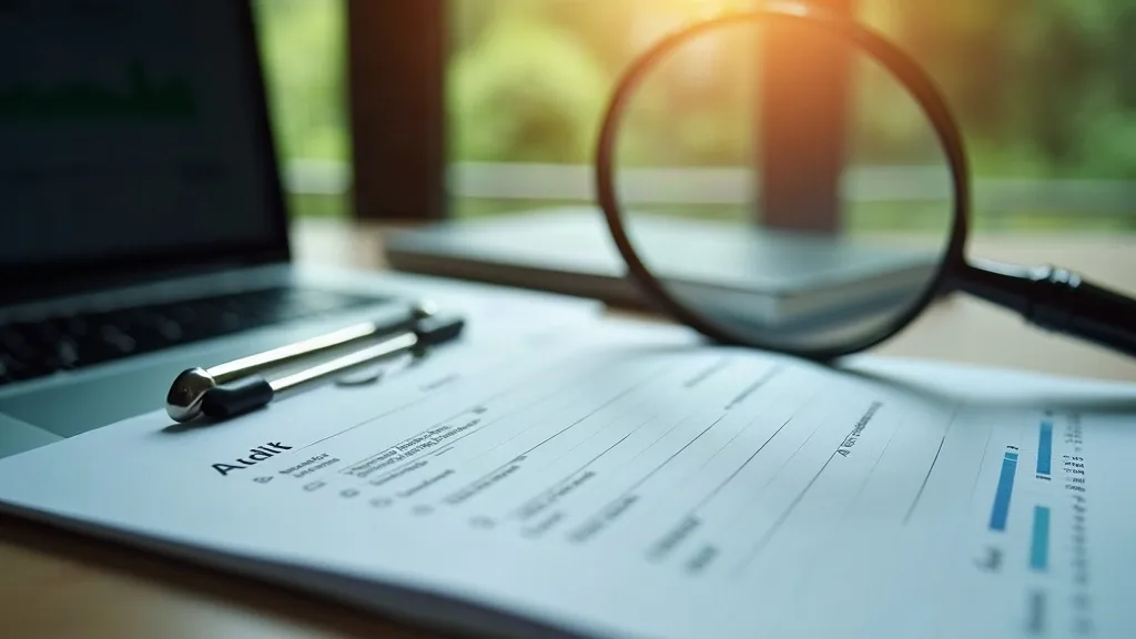 SEO-audit: checklist met vergrootglas en dashboard