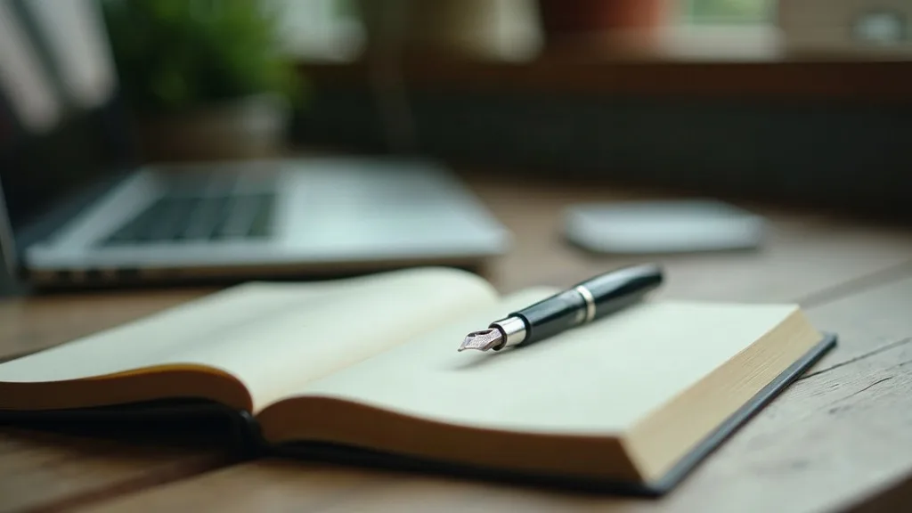 SEO voor beginners: nieuw notitieboek en laptop