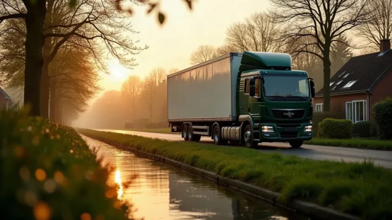 SEO voor verhuisbedrijven: verhuiswagen voor grachtenpand