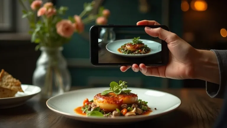 Social media horeca: gerecht gefotografeerd in restaurant