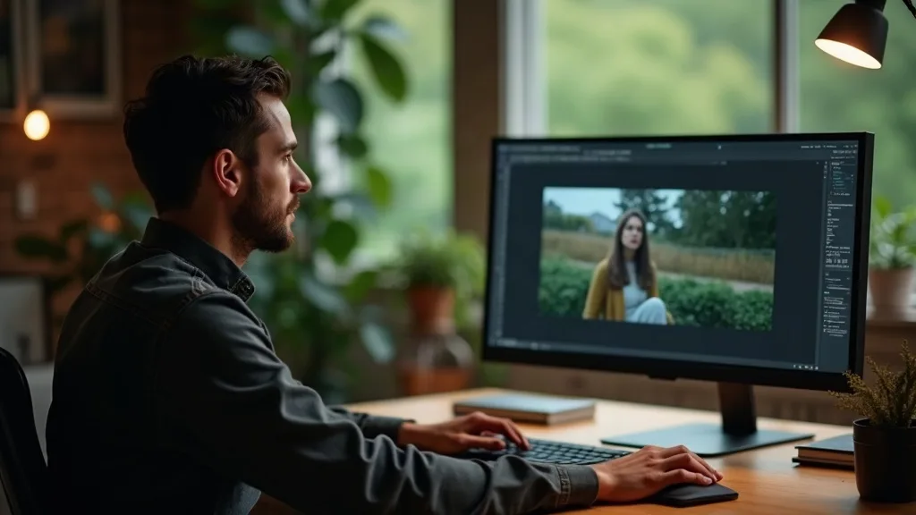 YouTube Ads voor mkb: ondernemer bekijkt video-advertentie