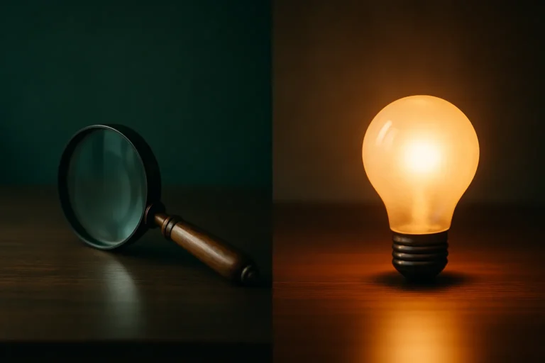 Zoeken in AI-tijdperk: vergrootglas versus gloeiende orb